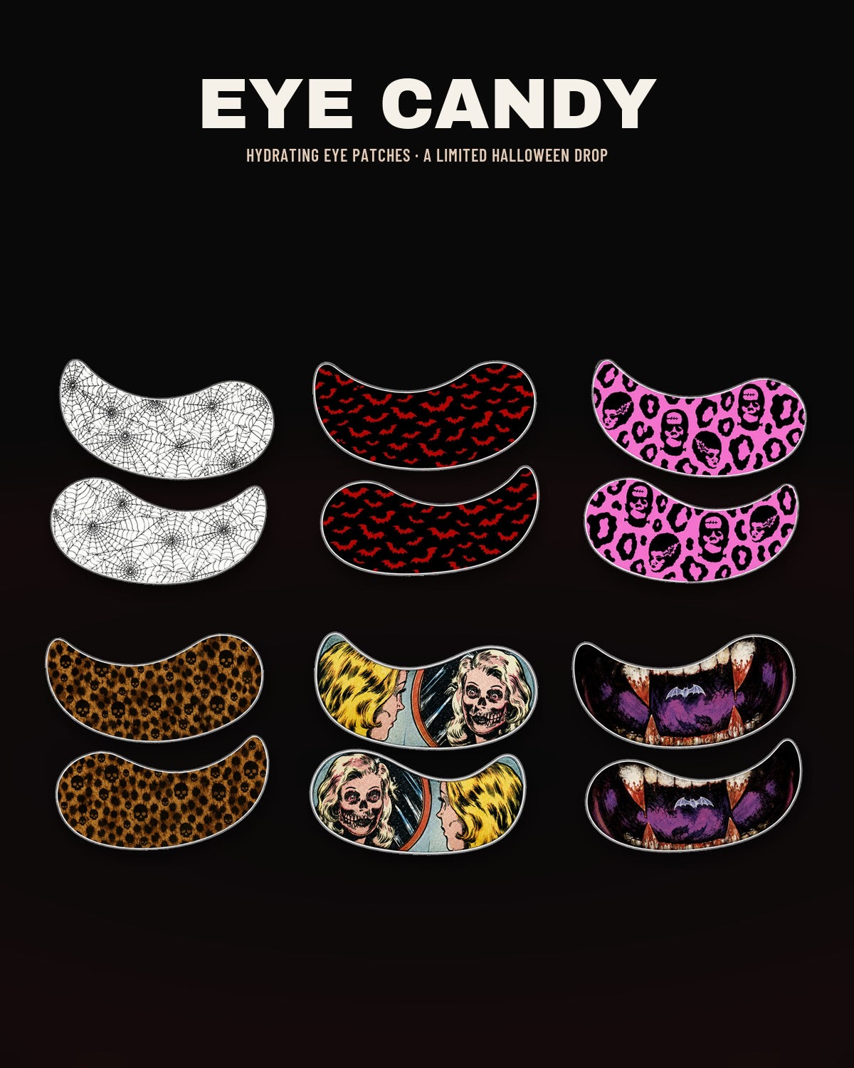 Eye Candy hydrating eye patches Halloween limited drop